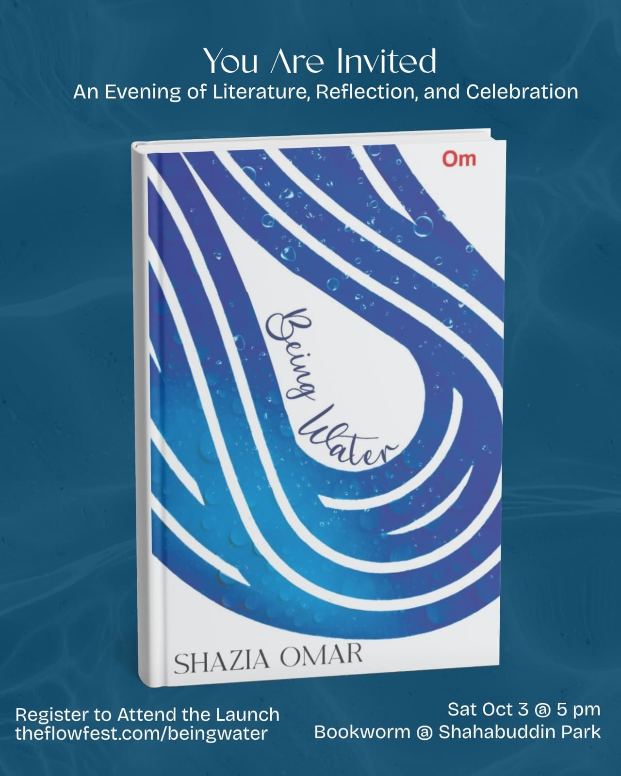 Book Launch: Being Water by Shazia Omar