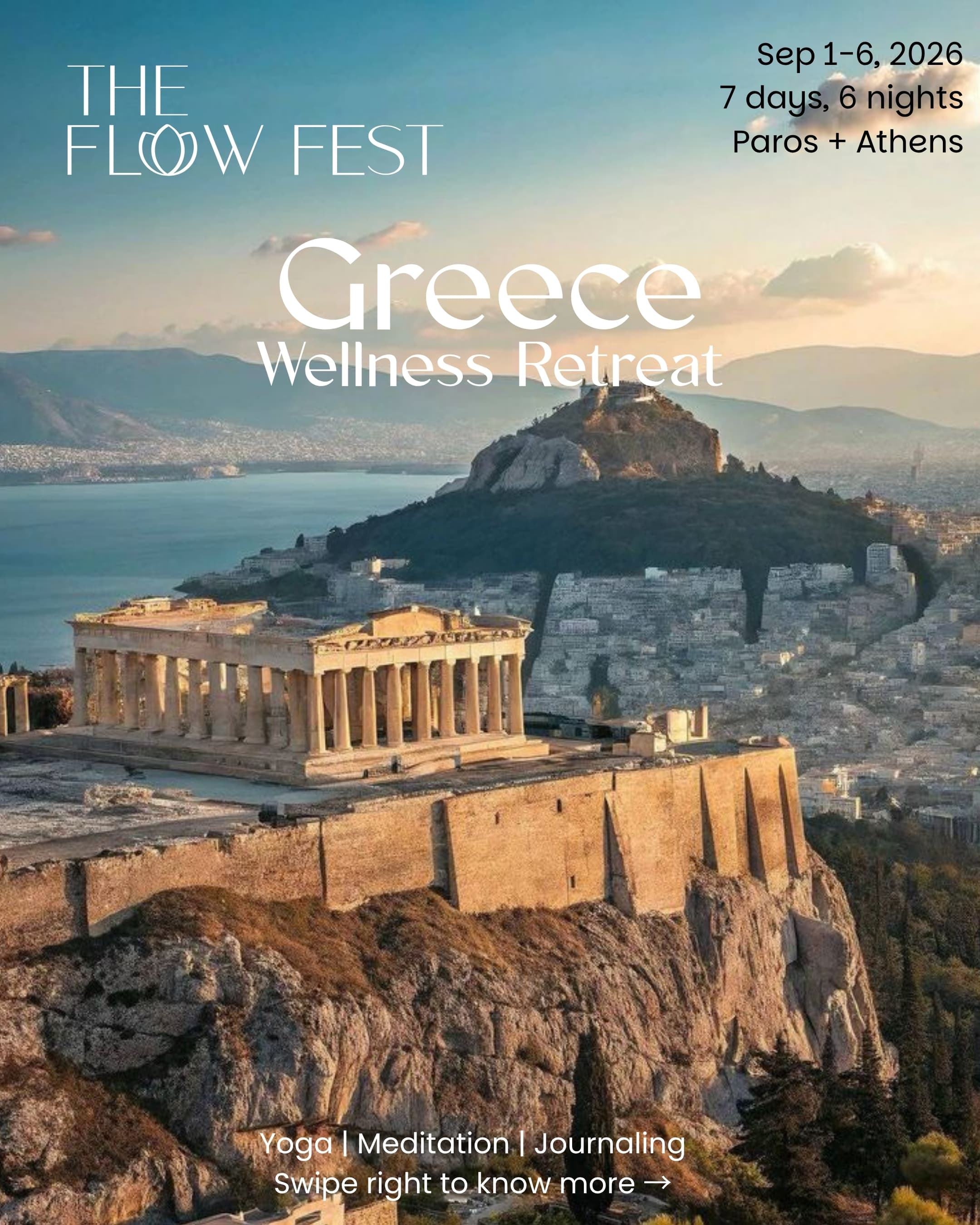 The Acropolis of Athens at golden hour