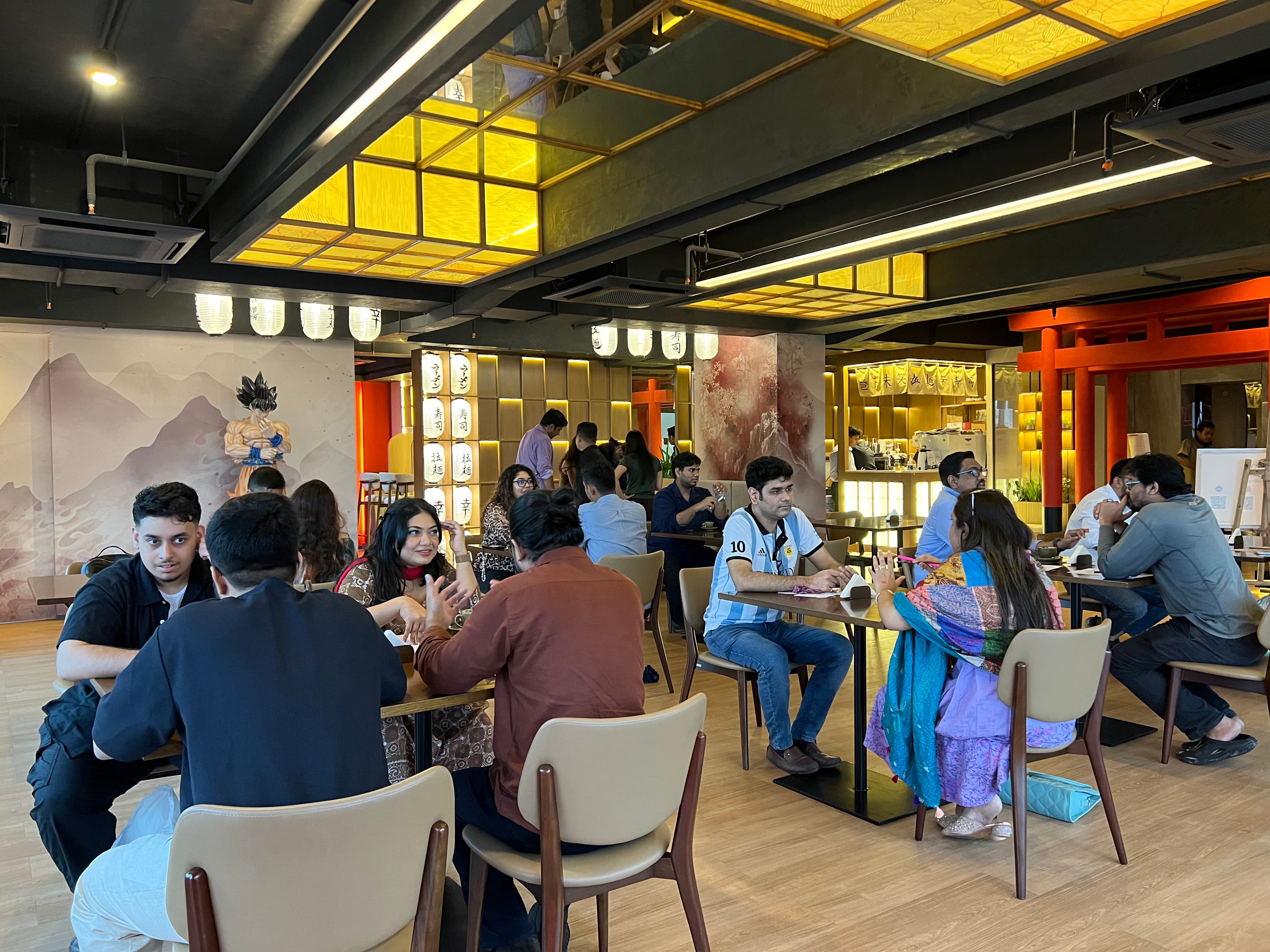 Wide view of the Speed Friending session