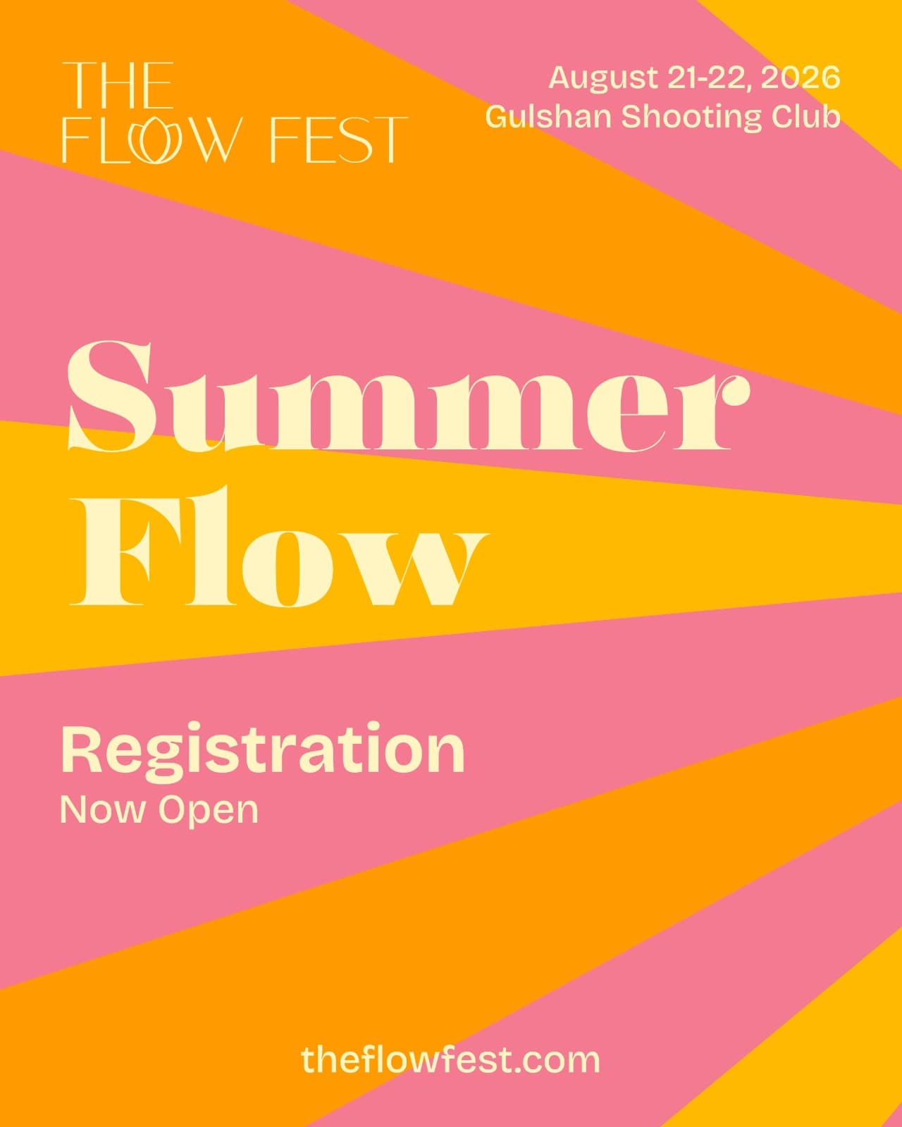 The Flow Fest Summer Flow 2026 poster 1